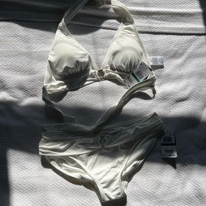 NWT Michael Kors white bathing suit